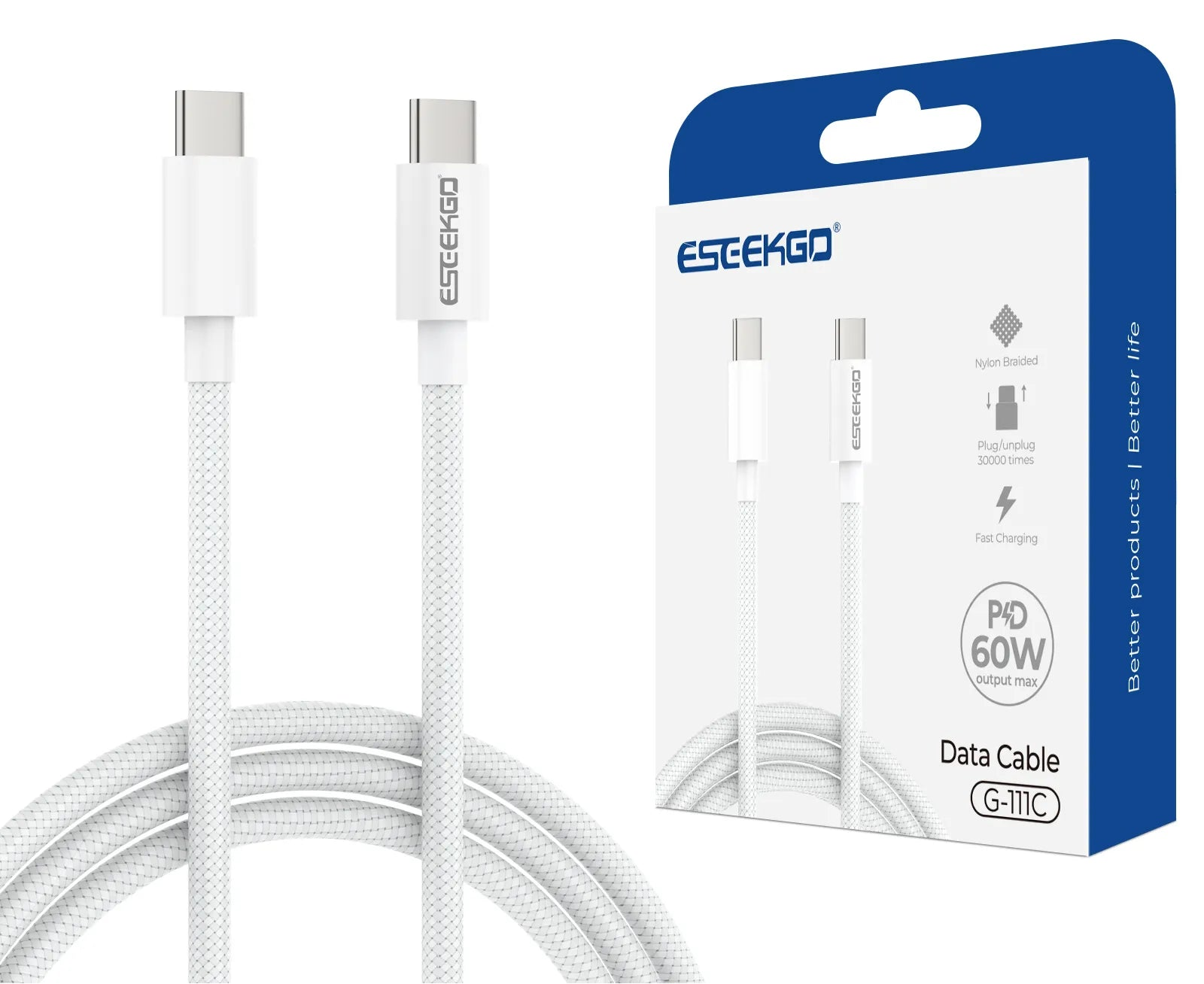Cargador Eseekgo tipo c a c 60 Watts